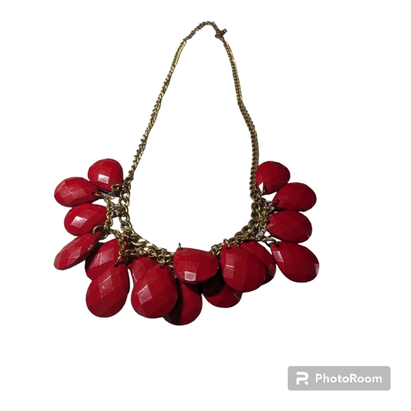 Bead Necklace with Red, Blue-eye Beaded Bracelet. - Picture 4 of 10